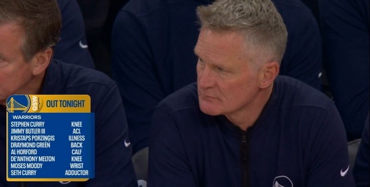 官方网站-不忍直视!勇士本场对阵尼克斯 大小库里&巴特勒&追梦等8人缺席